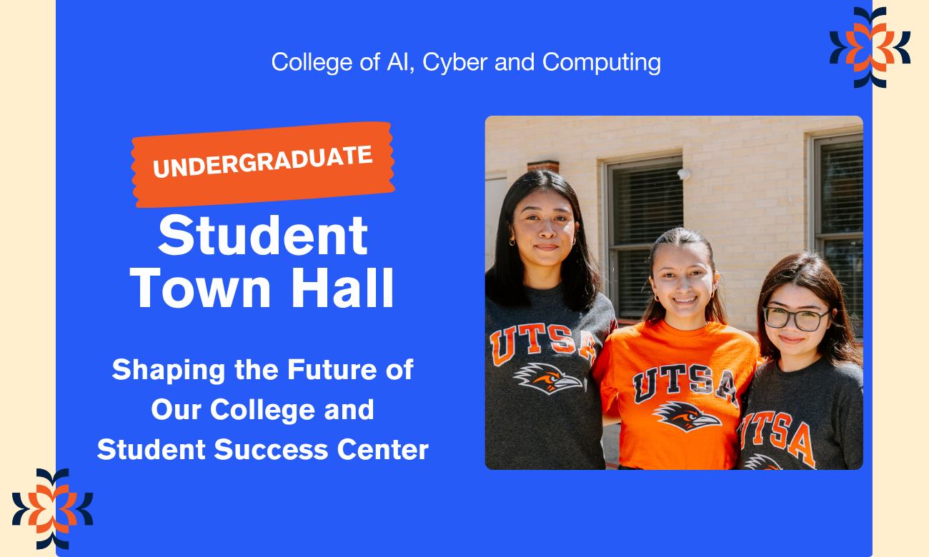 townhall flyer with students