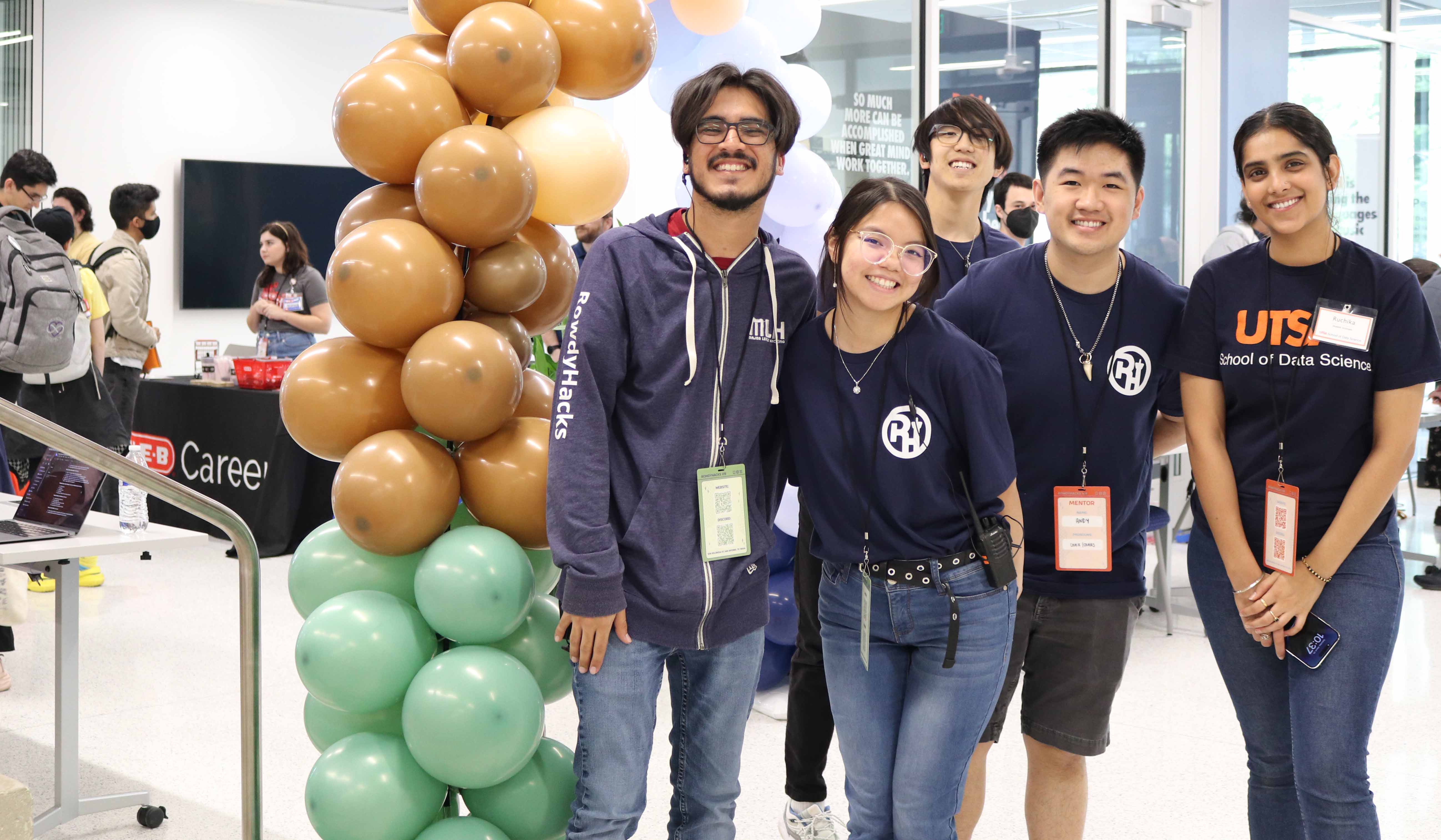 Group photo of five students